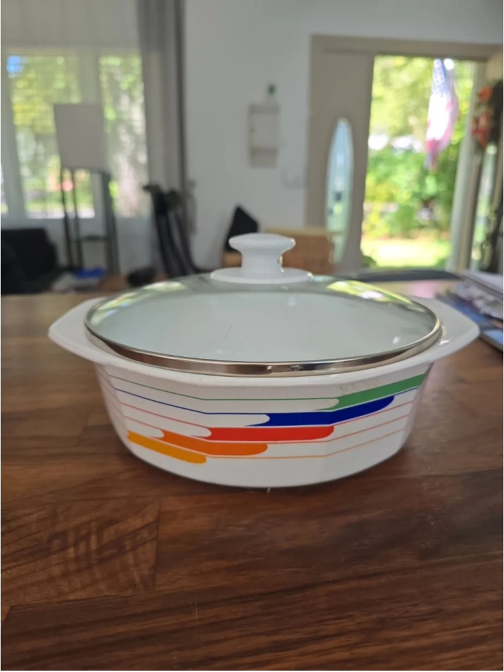 Studio Nova Fire & Ice Covered Casserole with Lid Hi Fi Vtg/Retro 70’s/80’s